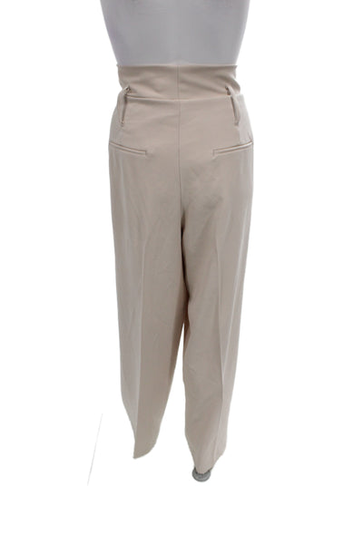 Bishop and Young Women Paperbag Pants Beige Button 32 Inseam Size L