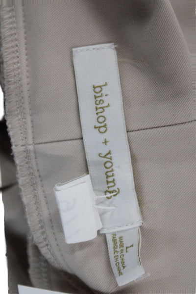 Bishop and Young Women Paperbag Pants Beige Button 32 Inseam Size L