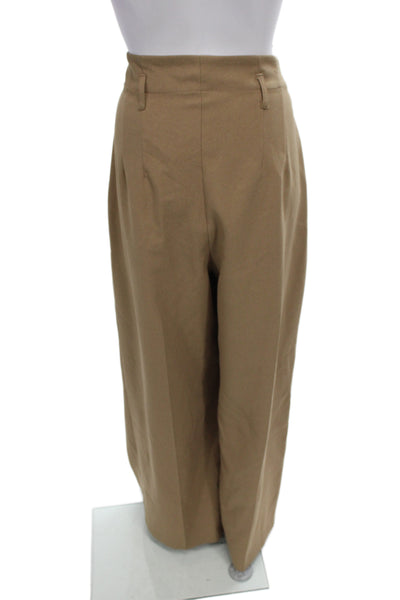 River Island Womens Paperbag Button Brown Pants Size 16