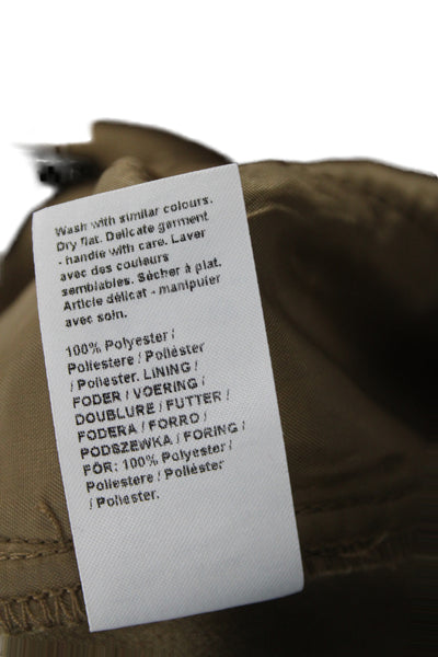 River Island Womens Paperbag Button Brown Pants Size 16