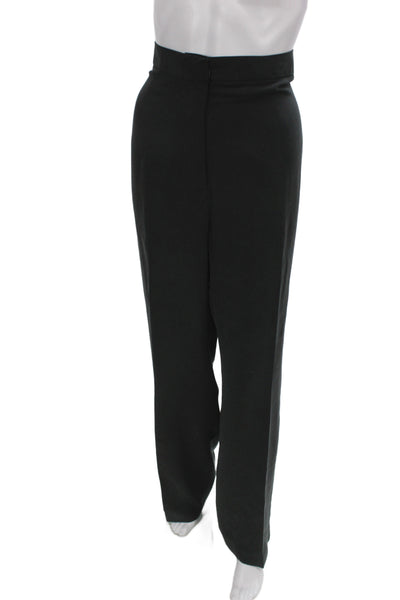 Lauren Ralph Lauren Women Dress Pants Black 100% Silk Zip Inseam 32 Size 16