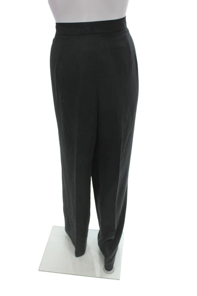 Lauren Ralph Lauren Women Dress Pants Black 100% Silk Zip Inseam 32 Size 16