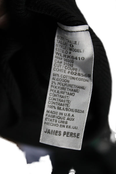 James Perse Women Bodycon Sleeveless Black Mid-Calf Dress Cotton Pullover Size 0