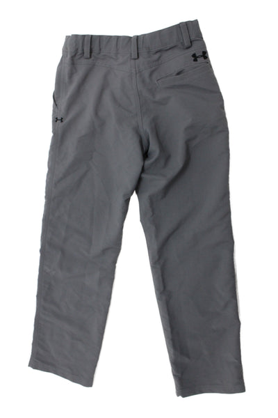 Under Armour Boys Khakis Gray Athleisure Size M