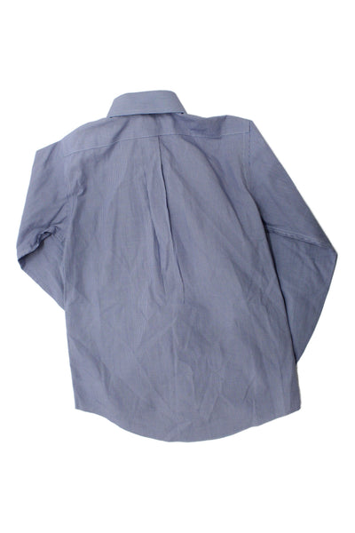 Brooks Brothers Mens Cotton Collared Button Front Shirt Blue Size 12