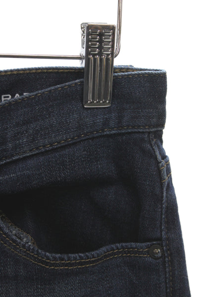 DL1961 Womens Straight Jeans Blue Mid Rise Button Closure Size 14