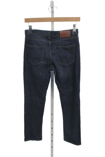 DL1961 Womens Straight Jeans Blue Mid Rise Button Closure Size 14
