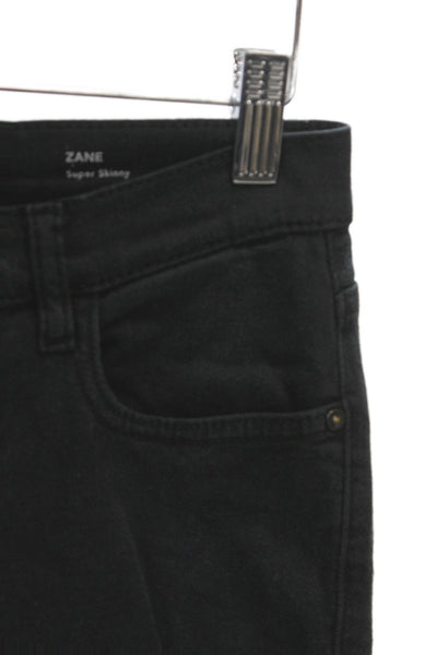 DL1961 Mens Skinny Jeans Black Mid Rise Cotton Size 14