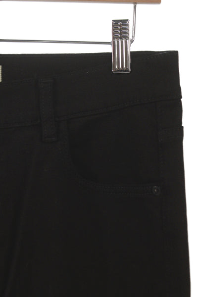 DL1961 Womens Wide Leg Black Jeans High Rise Button Size 29