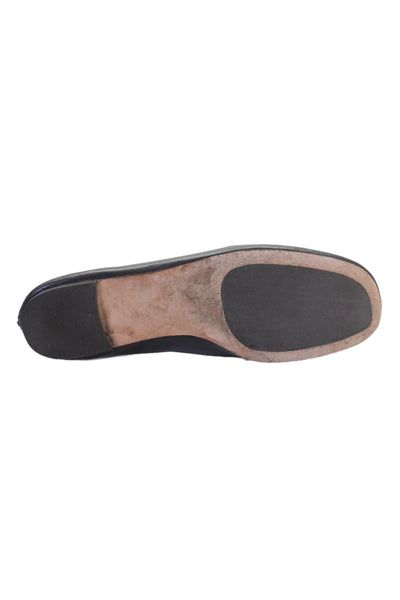 Reformation Women's Round Toe Slip-On Flat Shoes Black Size 6