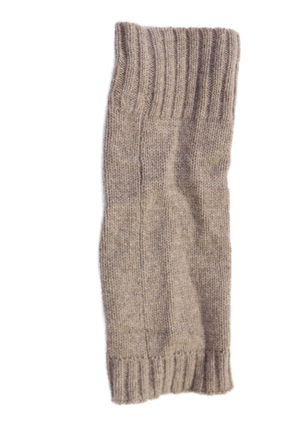 Club Monaco Womens Brown Cashmere Knit Fingerless Gloves One Size