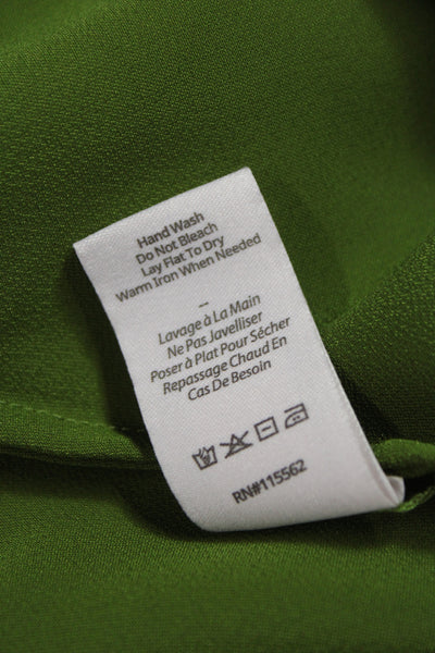 Cinq A Sept Women Green Cowl Neck Camisole Party Size M