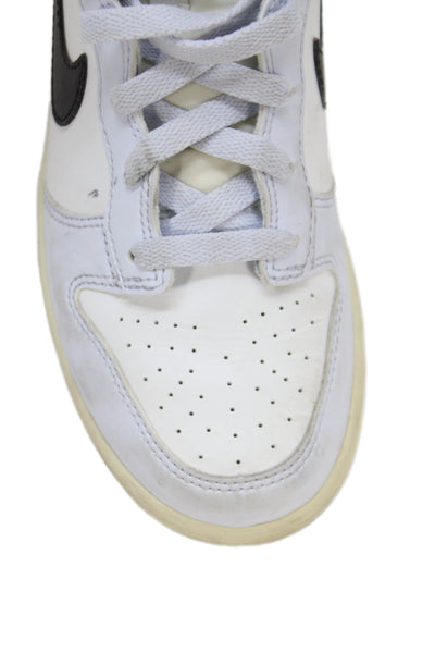 Nike Childrens Boys Leather Dunk High Top Sneakers Powder Blue White Size 2.5 Y