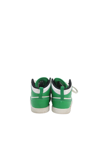 Nike Childrens Boys Air Jordan 1 Mid Sneakers Lucky Green White Size 3 Y