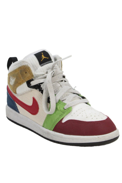 Nike Childrens Boys Air Jordan 1 Mid Messy Room Sneakers Multi Colored Size 2.5Y
