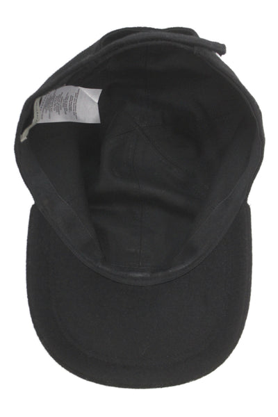 Vince Womens Suede Classic Baseball Cap Black 6x7 in.