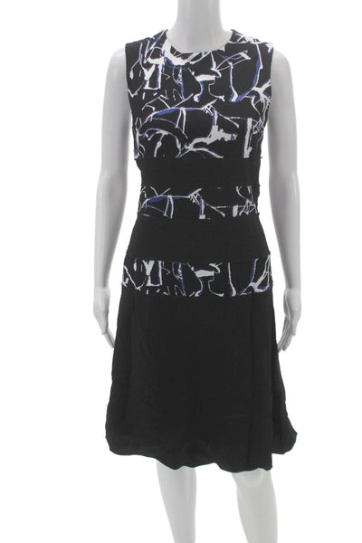 Proenza Schouler Women Sheath Short Dress Black Sleeveless Viscose Size 2
