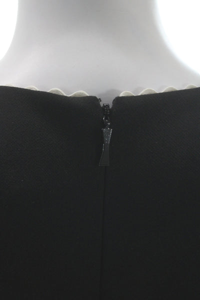 Kate Spade New York Women Fit & Flare Dress Black V-Neck Sleeveless Size 4