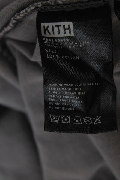 Kith Mens Basic Gray 100% Cotton Crew Neck Short Sleeve T-Shirt Size M