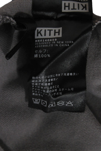 Kith Mens Basic Gray 100% Cotton Crew Neck Short Sleeve T-Shirt Size M
