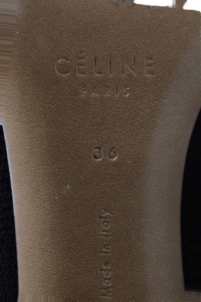 Celine Womens Pull On Sock Ankle Boots Grapefruit Purple Size 36 6
