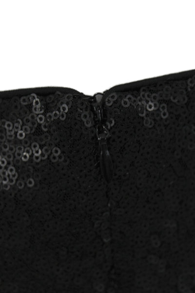 Belle Badgley Mischka Womens Black Maxi Skirt Party Polyester Fall Size 4