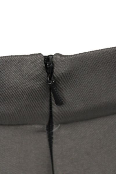 Belle Badgley Mischka Womens Maxi Skirt Gray Polyester Long Zip Size 4 Tall