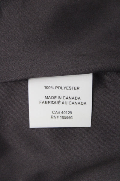 Belle Badgley Mischka Womens Maxi Skirt Gray Polyester Long Zip Size 4 Tall
