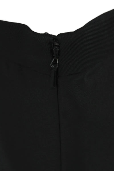 Belle Badgley Mischka Womens Black Trumpet Skirt Long 100% Polyester Size 4