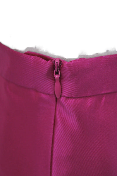 Belle Badgley Mischka Womens Pink Trumpet Skirt Long Zip Size 2
