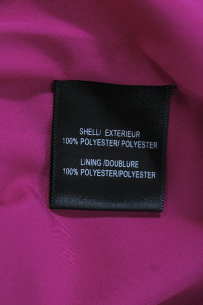 Belle Badgley Mischka Womens Pink Trumpet Skirt Long Zip Size 2
