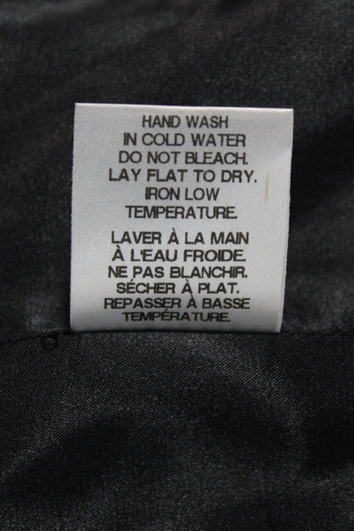 Belle Badgley Mischka Women Kimono Jacket Black Short Sleeve Round Neck Size 4