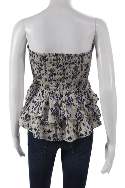 Isabel Marant Etoile Womens Beige Mini Skirt 100% Cotton Size 36