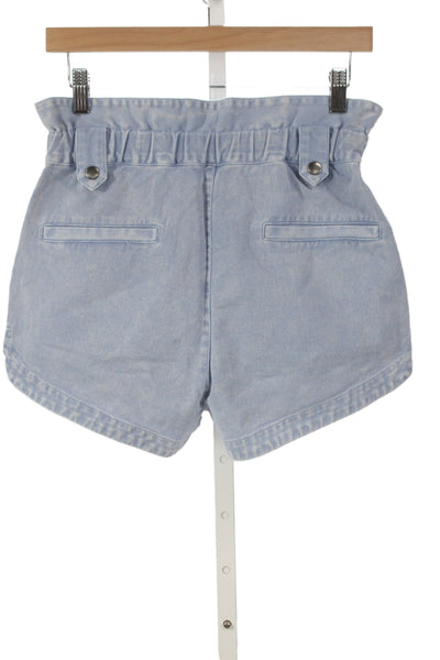 Sea New York Women Paperbag Shorts Blue Cotton Size 2