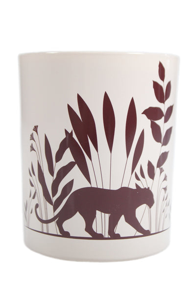 Cartier Womens Glass Scented Single Wick Candle White