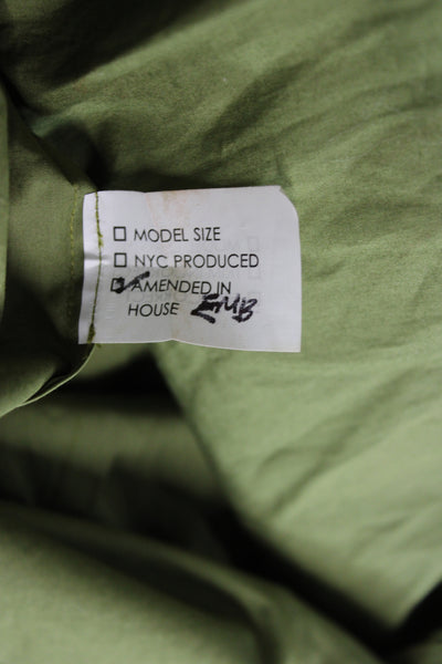 3.1 Phillip Lim Womens Green Cotton Sleeveless Tunic Button-Up Boho Size S