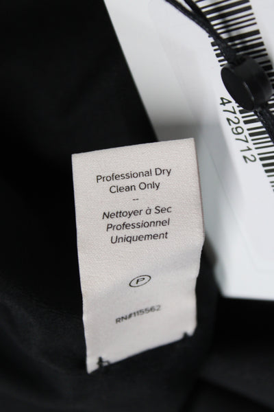 Cinq à Sept Women Black Mini Skirt Zip 69% Triacetate Size 4