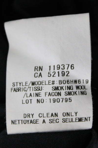 Helmut Lang Womens Sheath Wool Black Sleeveless Round Neck Mini Dress Size 0