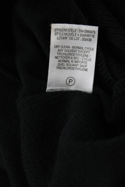 Helmut Lang Womens Wool Cowl Neck Pullover Black Long Sleeve Size S