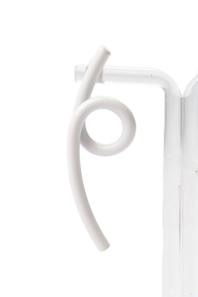 Jenny Bird Womens White Enamel Loops Drop Earrings