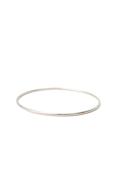 Ann Demeulemeester Womens Sterling Silver Thin Bangle Bracelet 2.5" 7.3g