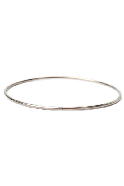 Ann Demeulemeester Womens Sterling Silver Thin Bangle Bracelet 2.7" 7.8g