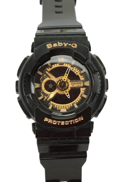 Casio G-Shock Womens Black Resin Baby G 5338 Quartz Watch 43.4mm