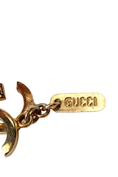 Gucci Womens Vintage Gold Tone G Logo Necklace 36"