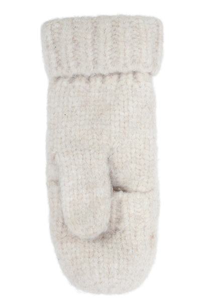 Mersea Womens Knit X O Mittens Gloves White Navy One Size