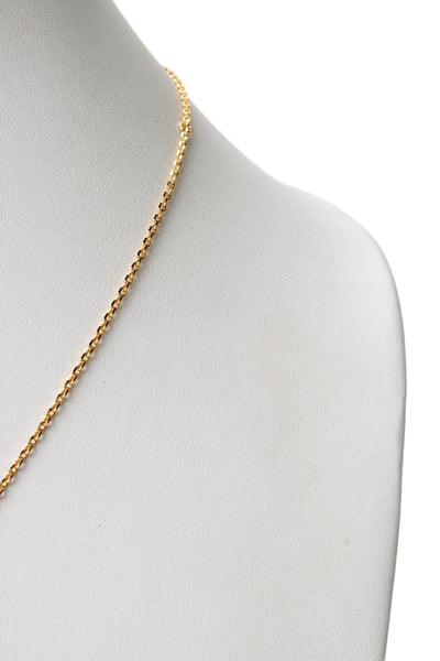 Loro Piana Womens Gold Tone Vicuna Articulated Pendant Necklace 22"