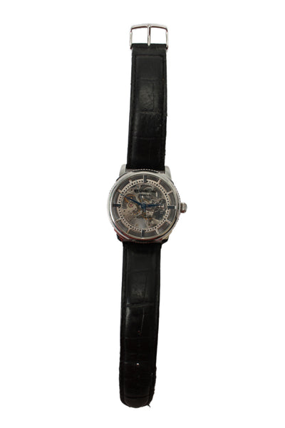 Stuhrling Mens Stainless Steel Skeleton ST-90050 Automatic Watch 44mm