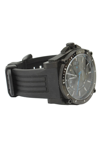 Bulova Mens Black Stainless Steel Precisionist C960944 Quartz Watch 47mm