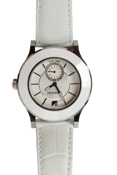 Swarovski Womens Stainless Steel White Octea Classica 1181757 Quartz Watch 39mm