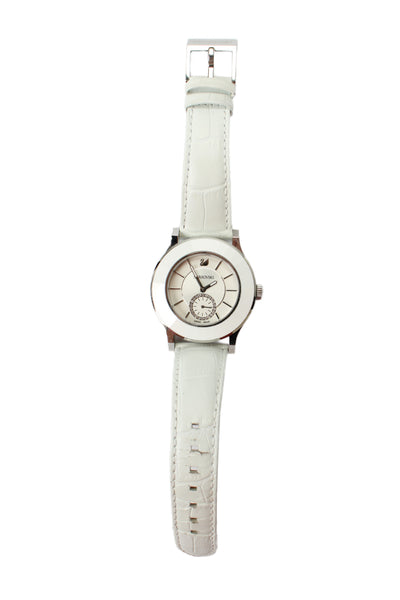 Swarovski Womens Stainless Steel White Octea Classica 1181757 Quartz Watch 39mm